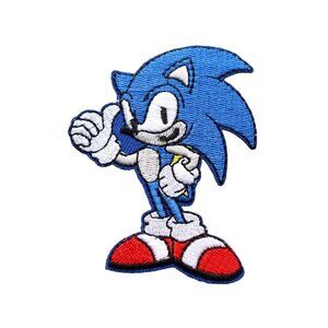 3/$15: Sonic The Hedgehog Game Character Thumbs Up Embroidered Iron On Patch